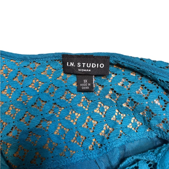 I.N. Studio Teal Top - Picture 3 of 7